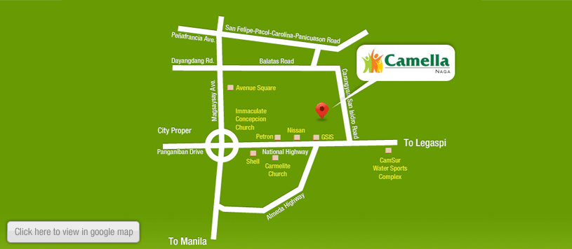 camella homes naga city map